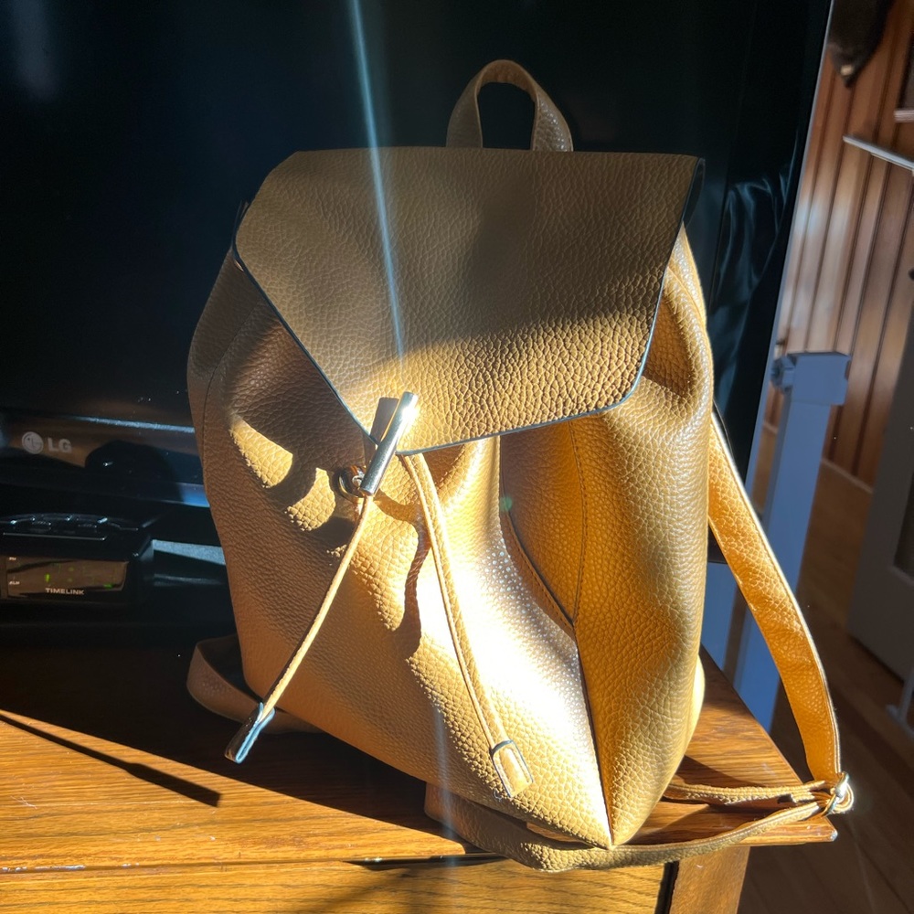 Mustard purse/ backpack